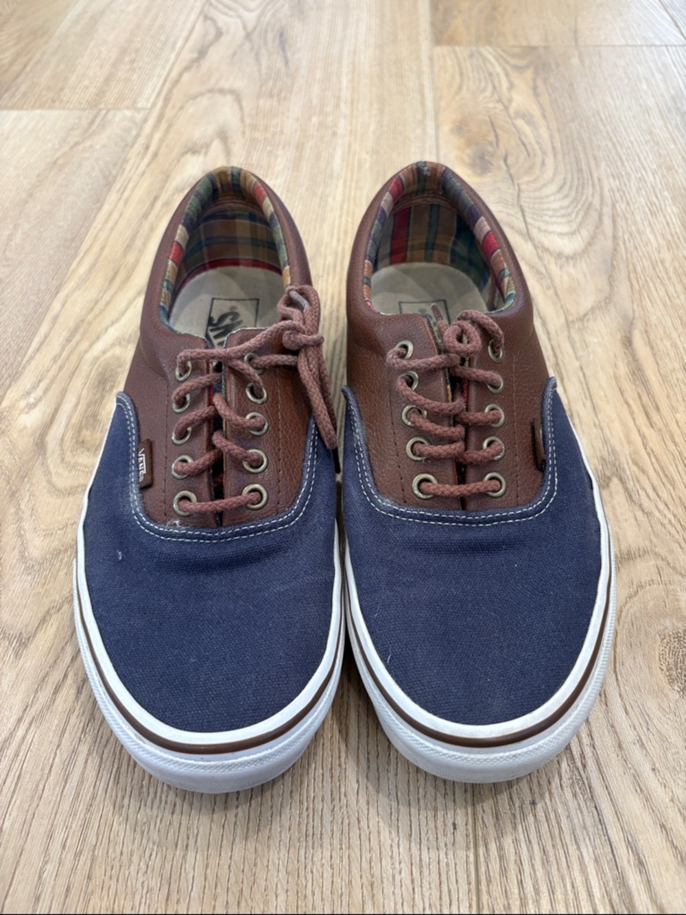 Vans Authentic Era 59 C&L Mens 9 Skater Cancvas TC6D Shoes Sneakers used